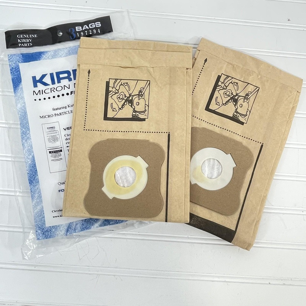 2 Genuine Kirby Micron Magic Vacuum Bags 197294 G3 G4 G5 G6 OEM